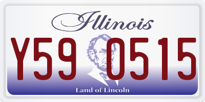 IL license plate Y590515