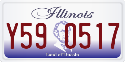 IL license plate Y590517