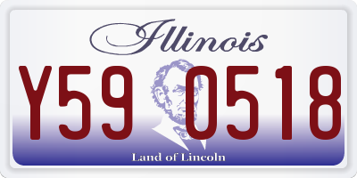 IL license plate Y590518