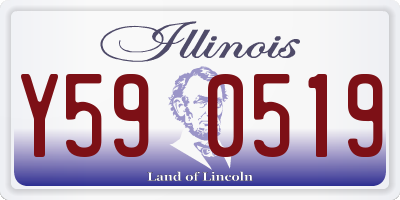 IL license plate Y590519