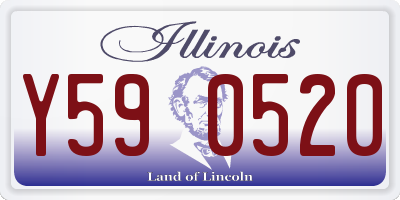 IL license plate Y590520
