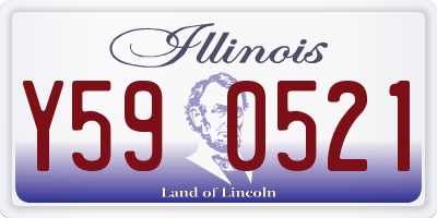 IL license plate Y590521