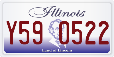 IL license plate Y590522
