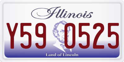 IL license plate Y590525
