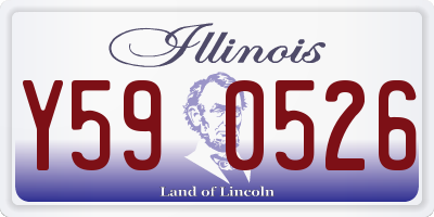 IL license plate Y590526