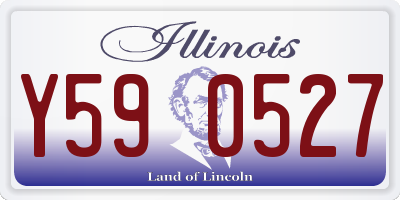 IL license plate Y590527