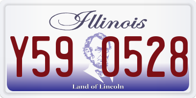 IL license plate Y590528