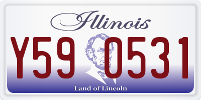 IL license plate Y590531