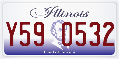 IL license plate Y590532