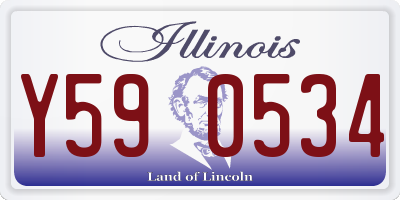 IL license plate Y590534