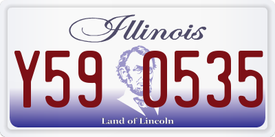 IL license plate Y590535