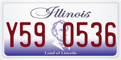 IL license plate Y590536