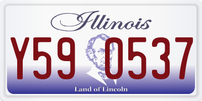 IL license plate Y590537