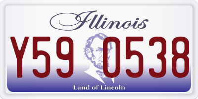 IL license plate Y590538