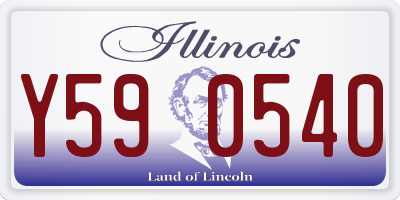 IL license plate Y590540