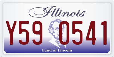IL license plate Y590541