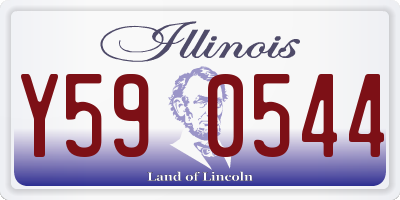 IL license plate Y590544