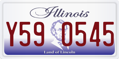 IL license plate Y590545