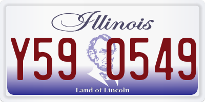 IL license plate Y590549