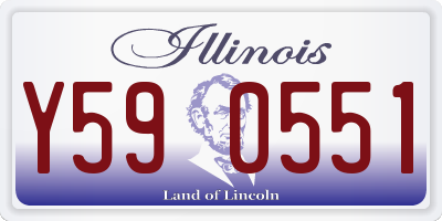 IL license plate Y590551