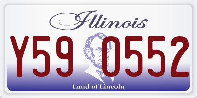 IL license plate Y590552