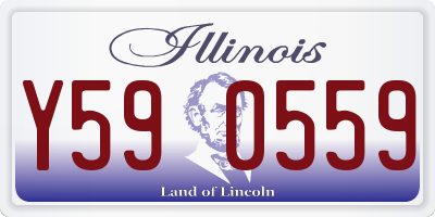 IL license plate Y590559