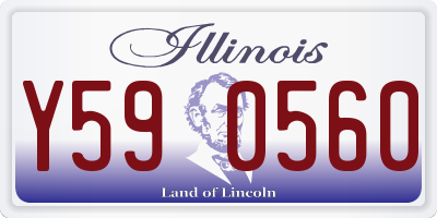 IL license plate Y590560