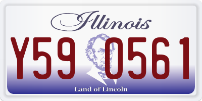 IL license plate Y590561