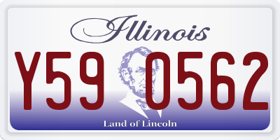 IL license plate Y590562