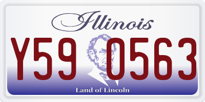 IL license plate Y590563