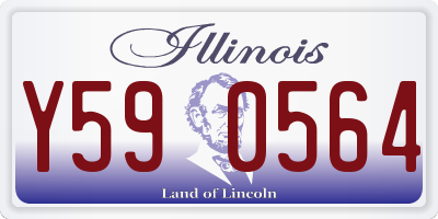 IL license plate Y590564