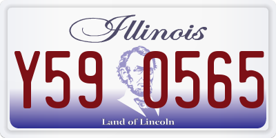 IL license plate Y590565