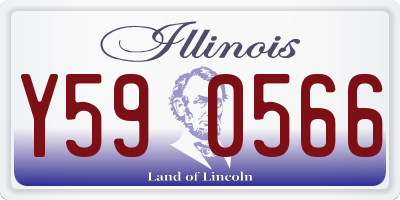 IL license plate Y590566