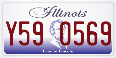 IL license plate Y590569