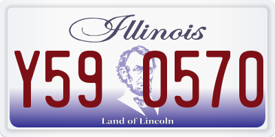 IL license plate Y590570