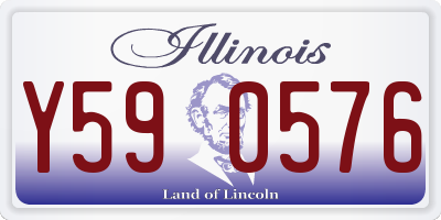 IL license plate Y590576