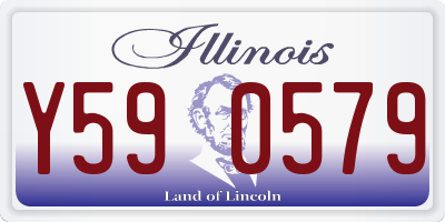 IL license plate Y590579