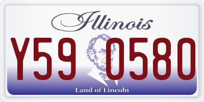 IL license plate Y590580