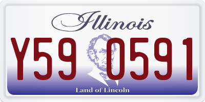 IL license plate Y590591