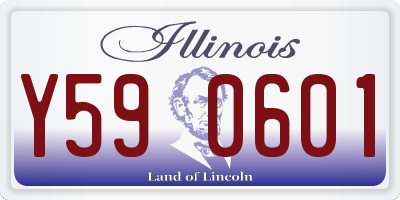 IL license plate Y590601