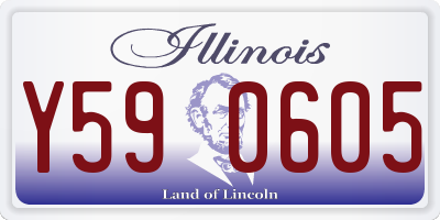 IL license plate Y590605