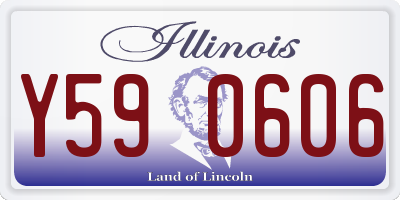 IL license plate Y590606
