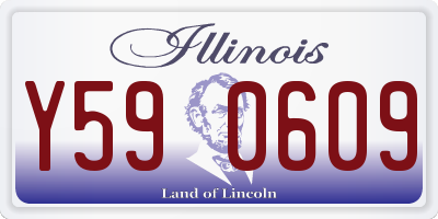 IL license plate Y590609