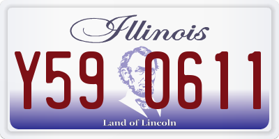 IL license plate Y590611