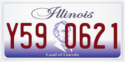 IL license plate Y590621