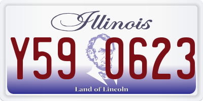 IL license plate Y590623