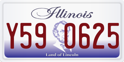 IL license plate Y590625