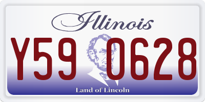 IL license plate Y590628