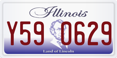 IL license plate Y590629