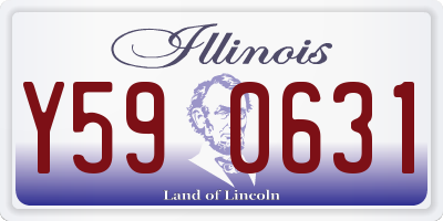 IL license plate Y590631